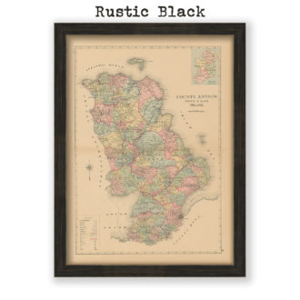 County Atrim - Antique Map