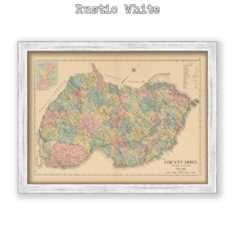 County Down - Antique Map