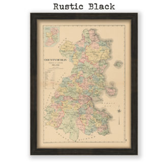 County Dublin - Antique Map