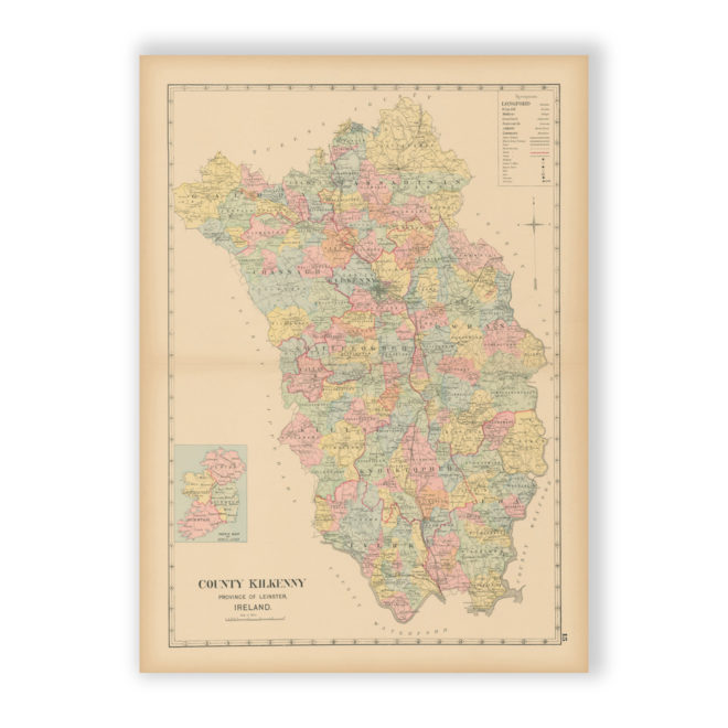 County Kilkenny - Antique Map