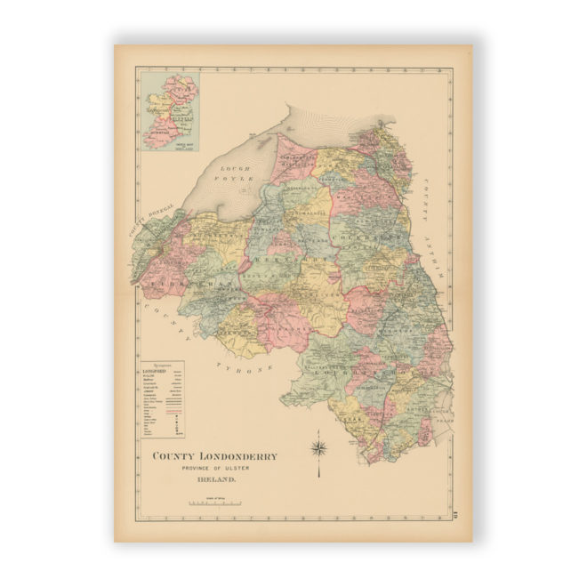 County Londonderry - Antique Map