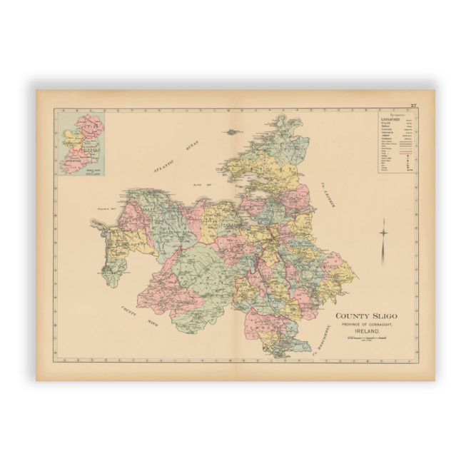 County Sligo - Antique Map