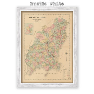 County Wexford, Ireland - Antique Map