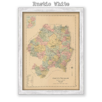 County Wicklow - Antique Map