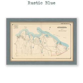 Part of the Town of Southampton - Great Peconic Bay, Long Island, NY Antique Map Reproduction