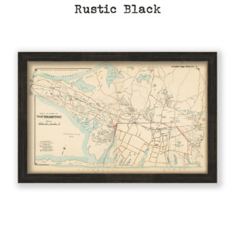 Shinnecock Hills - Southampton, Long Island, NY Antique Map Reproduction