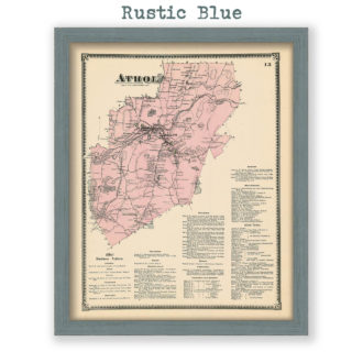 Athol, Massachusetts Antique Map Reproduction