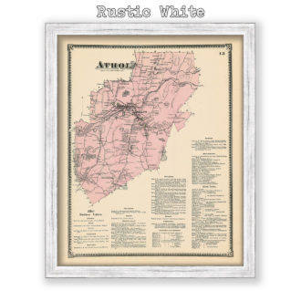 Athol, Massachusetts Antique Map Reproduction