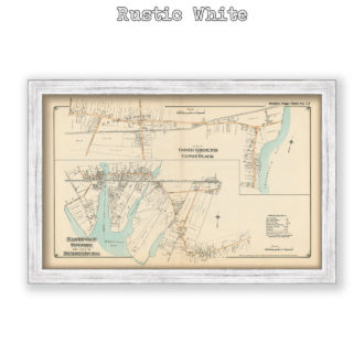 Eastport Speonk and part of Remsenburg, Long Island, NY Antique Map Reproduction