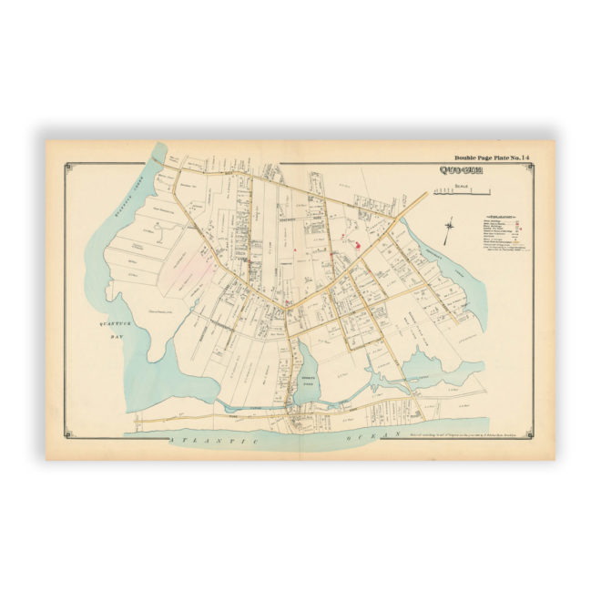 1916 Antique Map Reproduction