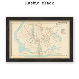 1916 Antique Map Reproduction