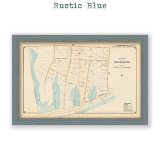 South Westerly part of Southampton, Long Island, NY Antique Map Reproduction