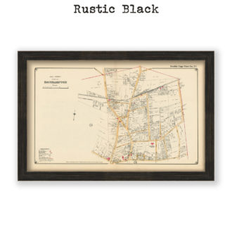 North Easterly part of Southampton, Long Island, NY Antique Map Reproduction