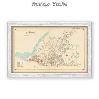 Part of Sag Harbor, Long Island, NY Antique Map Reproduction