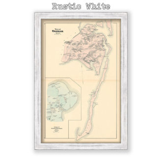 Town of Chatham, Massachusetts Antique Map Reproduction