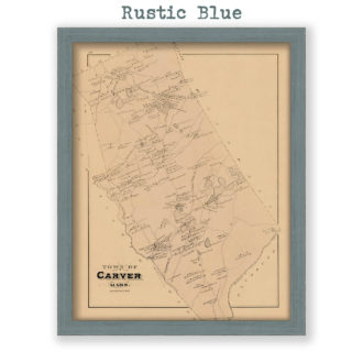 Carver, Massachusetts Antique Map Reproduction