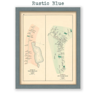 South Chatham and West Chatham Villages, Massachusetts Antique Map Reproduction