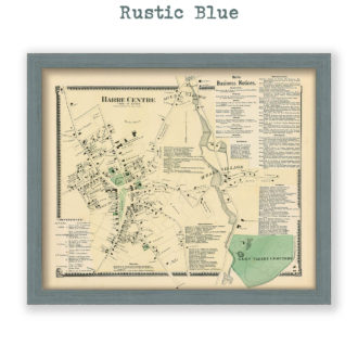 Barre Center, Massachusetts Antique Map Reproduction