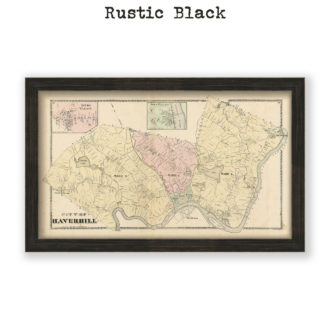 Haverhill, Massachusetts Antique Map Reproduction