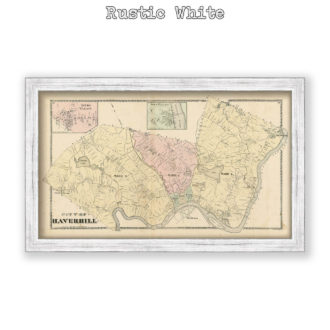 Haverhill, Massachusetts Antique Map Reproduction