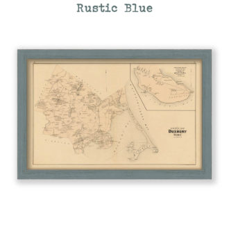 Duxbury, Massachusetts Antique Map Reproduction