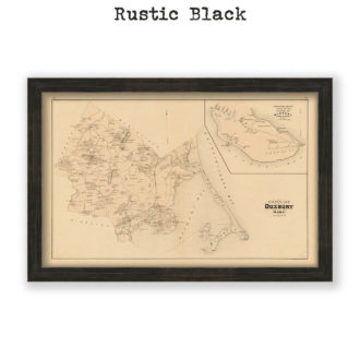 Duxbury, Massachusetts Antique Map Reproduction