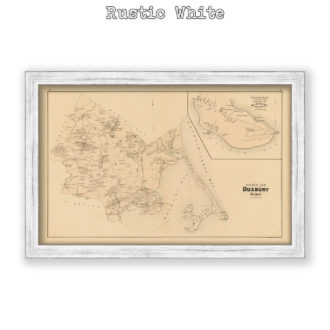 Duxbury, Massachusetts Antique Map Reproduction