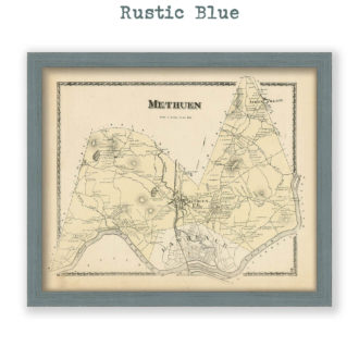 Methuen, Massachusetts Antique Map Reproduction