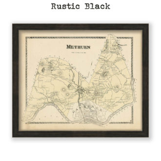 Methuen, Massachusetts Antique Map Reproduction