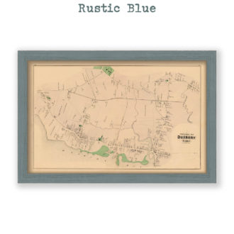 Duxbury Village, Massachusetts Antique Map Reproduction