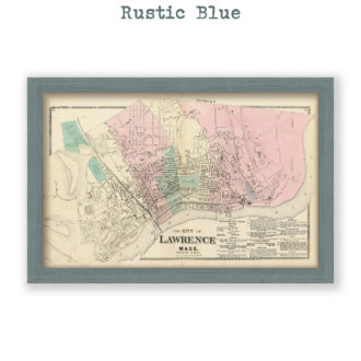 Lawrence - Noth Side, Massachusetts Antique Map Reproduction