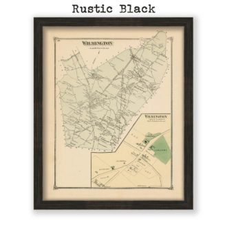 Wilmington, Massachusetts Antique Map Reproduction