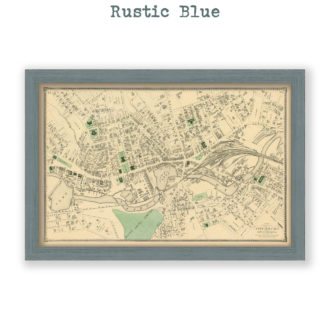 Fitchburg Village, Massachusetts Antique Map Reproduction