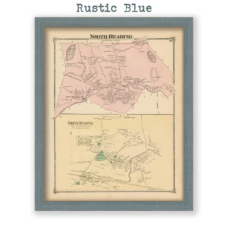 North Reading, Massachusetts Antique Map Reproduction