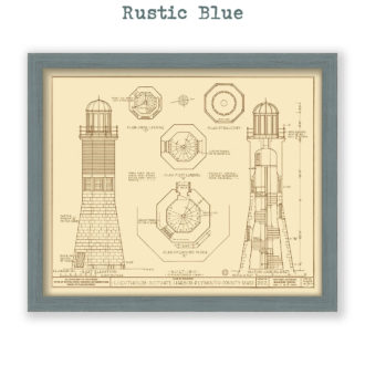 Scituate Lighthouse, Massachusetts Drawing and Plans Reproduction