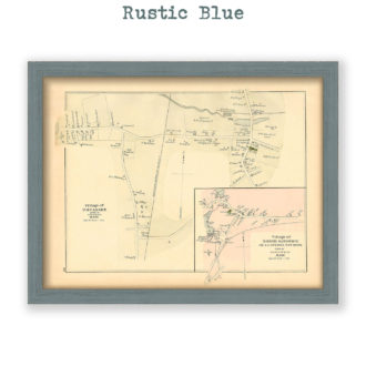 Pocasset Vilage and North Sandwich, Massachusetts Antique Map Reproduction