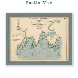 Branford, Connecticut Antique Nautical Chart Reproduction