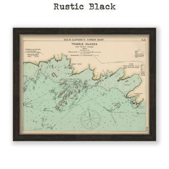 Thimble Islands, Connecticut Antique Nautical Chart Reproduction