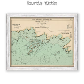 Thimble Islands, Connecticut Antique Nautical Chart Reproduction