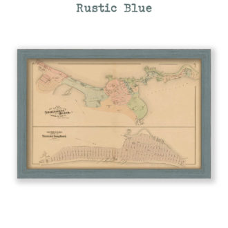 Nantasket Beach, Hull, Massachusetts Antique Map Reproduction