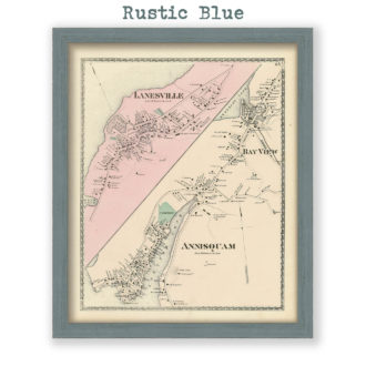 Lanesville and Annisquam, Massachusetts Antique Map Reproduction