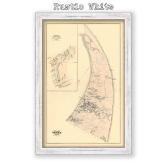 Town of Truro, Massachusetts Antique Map Reproduction