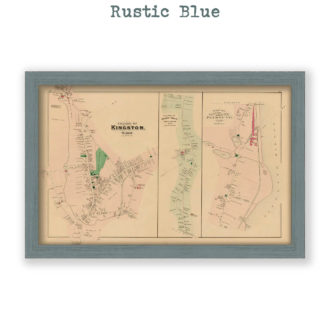 Kingston, Rocky Nook and North Plymouth, Massachusetts Antique Map Reproduction