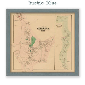 Kingston and Rocky Nook, Massachusetts Antique Map ReproductionMassachusetts Antique Map Reproduction