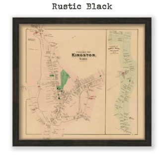 Kingston and Rocky Nook, Massachusetts Antique Map ReproductionMassachusetts Antique Map Reproduction