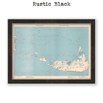 Nantucket, Massachusetts Antique Map Reproduction