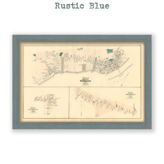 Village of South and West Yarmouth, Massachusetts Antique Map Reproduction