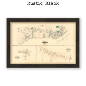 Village of South and West Yarmouth, Massachusetts Antique Map Reproduction