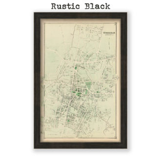 Stoneham Village, Massachusetts Antique Map Reproduction