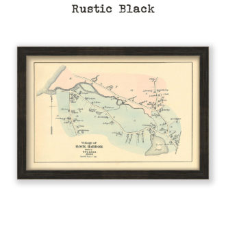 Rock Harbor, Oleans, Massachusetts Antique Map Reproduction